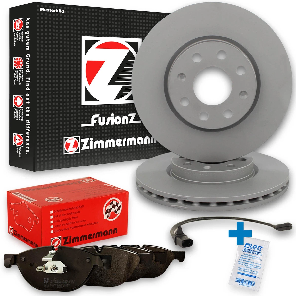 Гальмівні колодки та диски Zimmermann для Ford Mondeo II (BAP) Гальмівні колодки та диски Zimmermann для Ford Mondeo II (BAP)